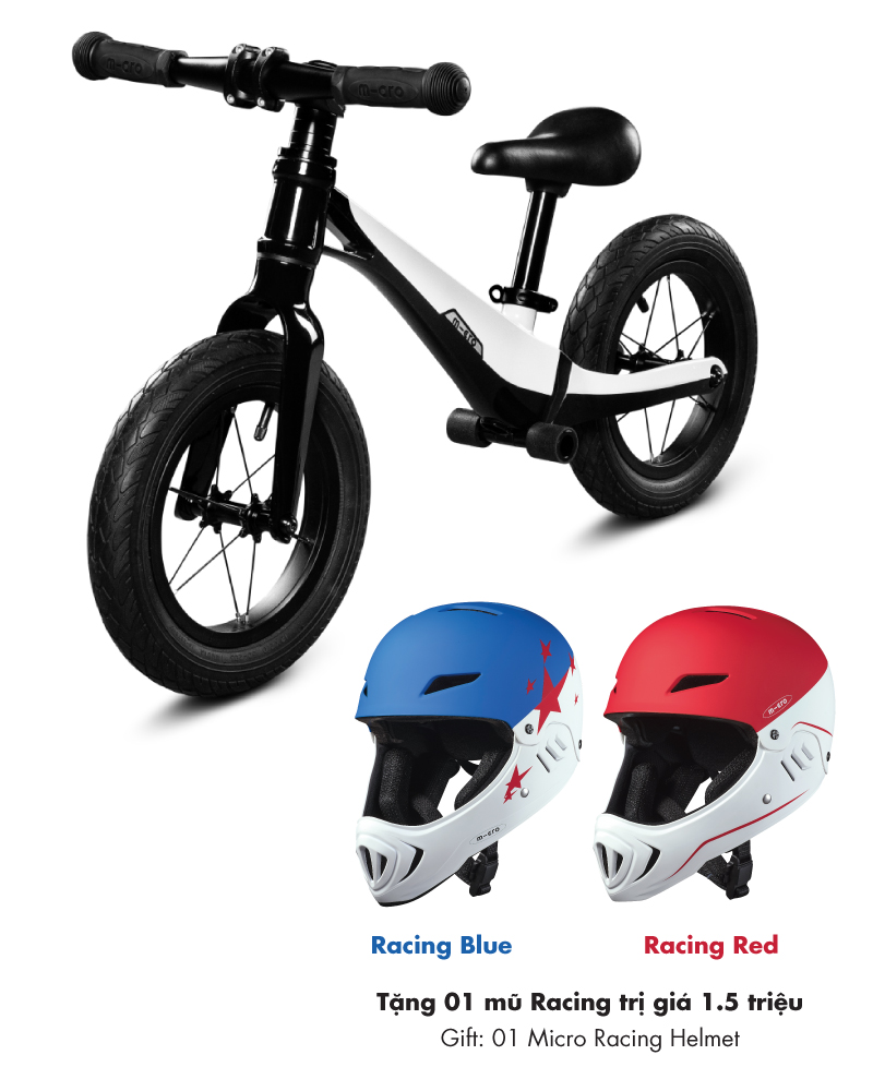 XE THĂNG BẰNG MICRO BALANCE BIKE PRO - Tặng mũ Racing trị giá 1.5 triệu
