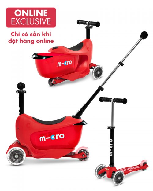 XE TRƯỢT SCOOTER CÓ GHẾ MICRO MINI2GO DELUXE PLUS LED