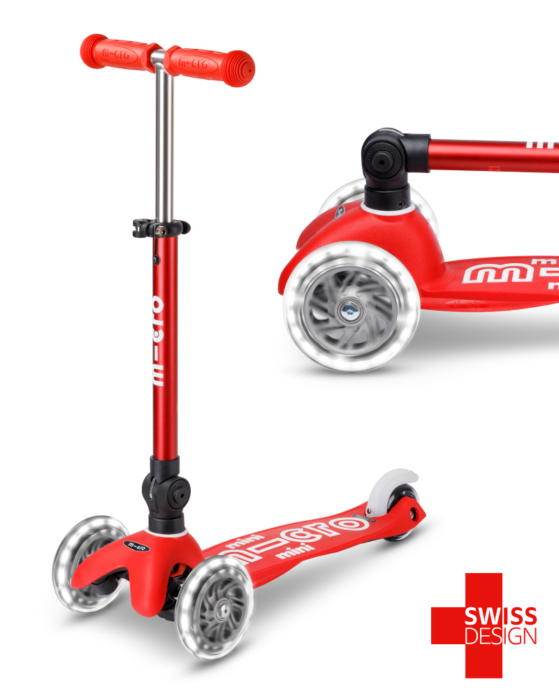 XE TRƯỢT SCOOTER MICRO MINI DELUXE FOLDABLE LED (GẬP GỌN BÁNH ĐÈN)