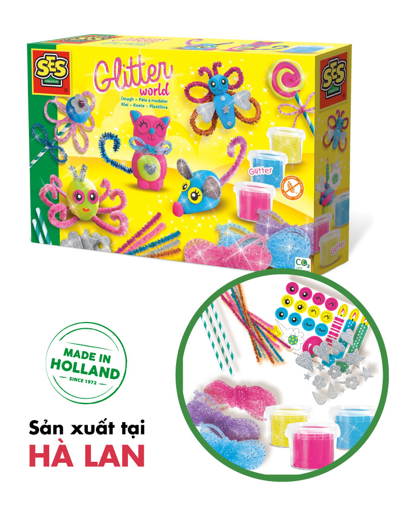 Bột nặn Dough Glitter World