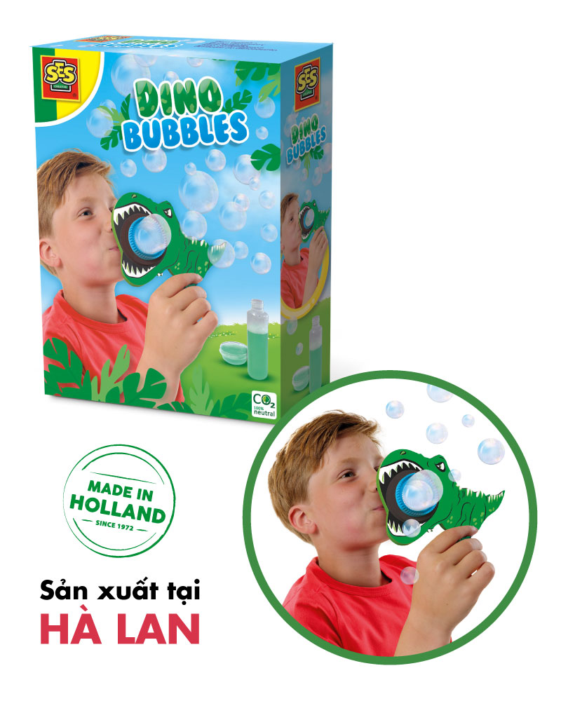 Đồ chơi thổi bong bóng Dino bubble