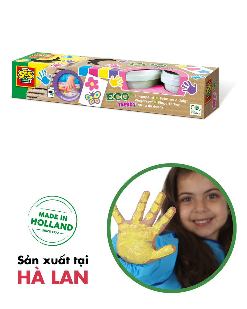 Đồ chơi tô vẽ màu bằng tay - ECO Fingerpaint girly