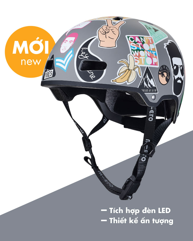 Mũ bảo hộ Micro Helmet ABS Stickers (M)