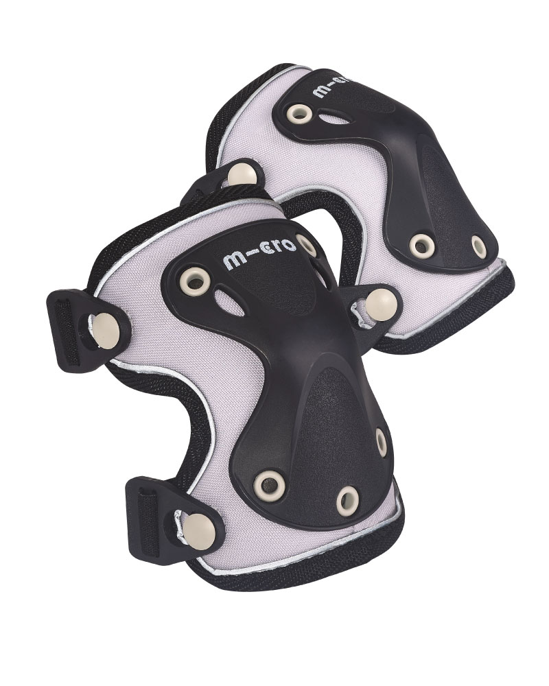 MICRO KNEE AND ELBOW PADS REFLECTIVE BLACK (M)